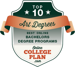 The Nation S Top Accredited And Affordable Art Programs Online   OnlineCollegePlan Badge 10TopArt 02 