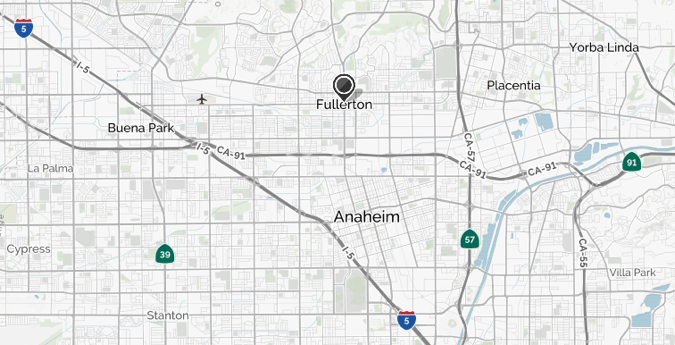 fullerton college map